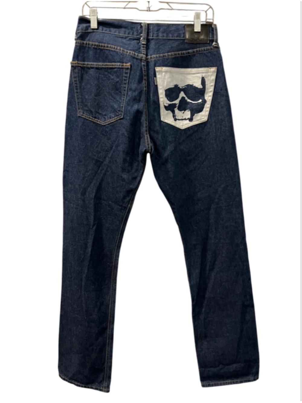 G59 Records Standard Skull Dark Wash Denim Jeans Men Size 30x30 Hip Hop Graphic